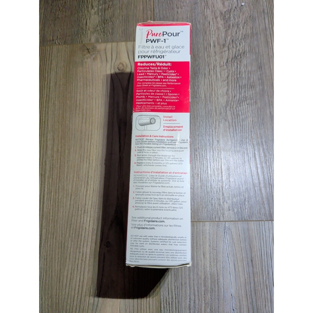 Frigidaire FPPWFU01 PWF-1 Refrige PurePour Water Filter Sealed New